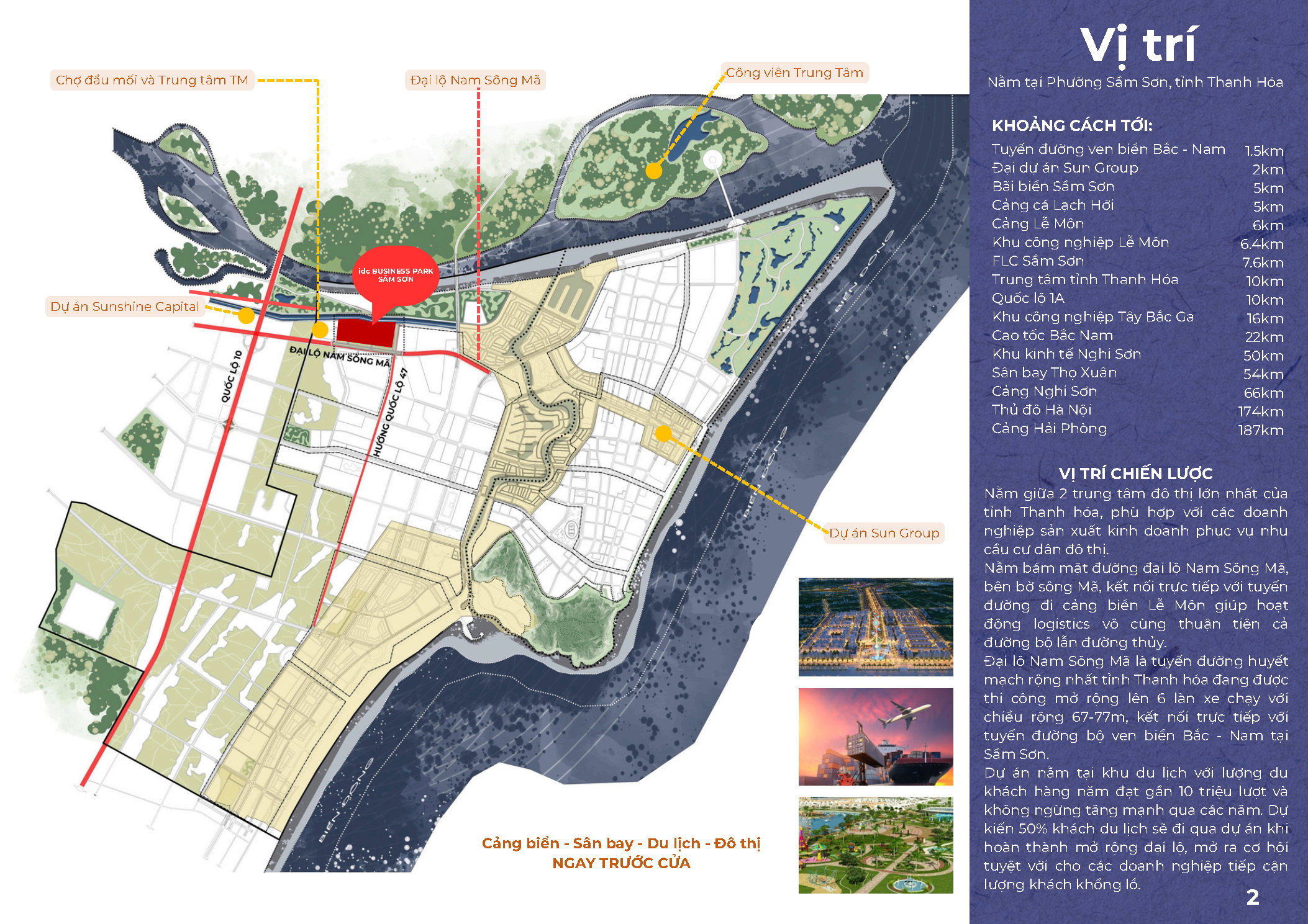 Vị trí IDC Business Park Sầm Sơn