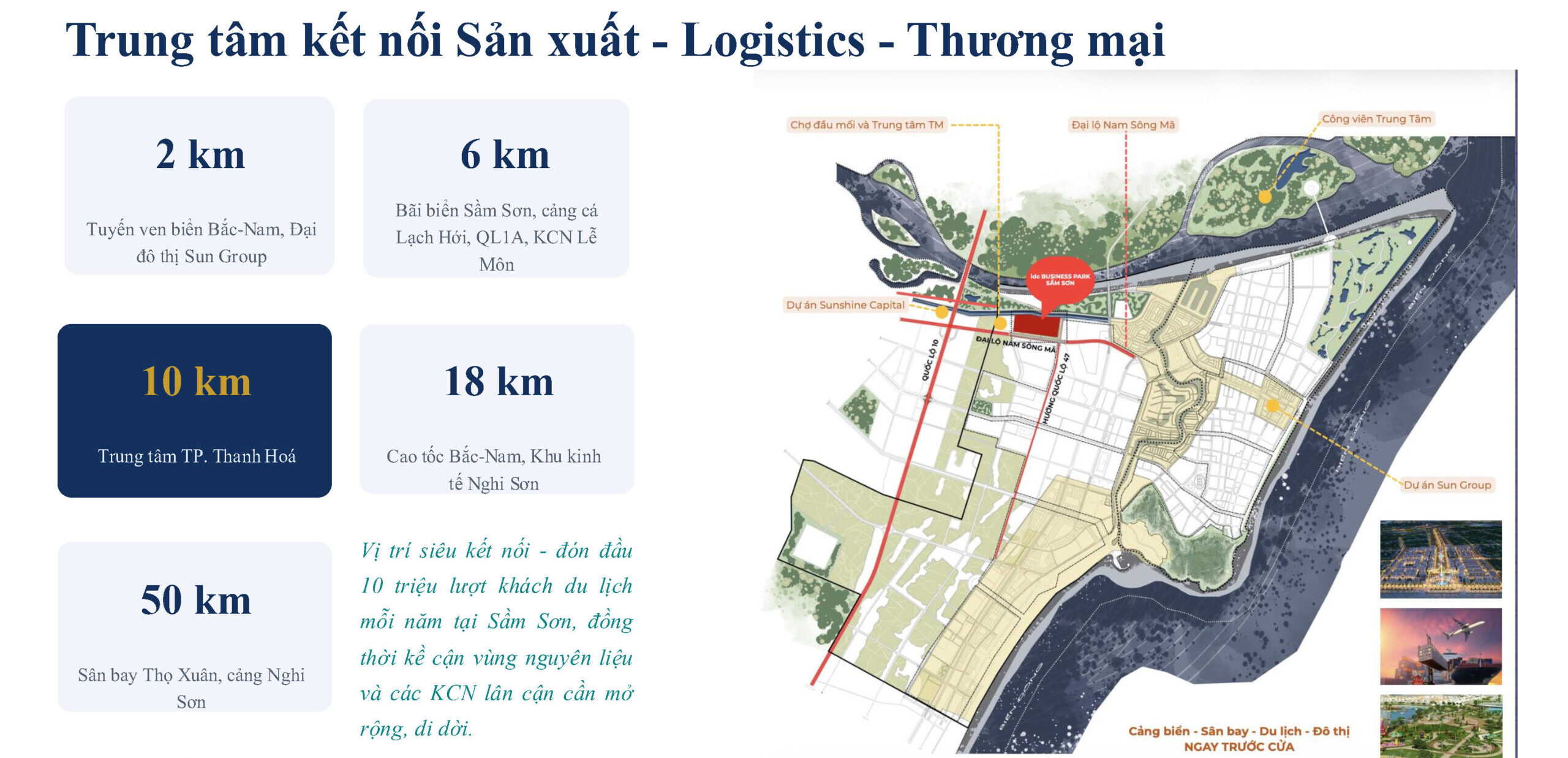 IDC Business Park Sầm Sơn là tổ hợp cụm công nghiệp sản xuất, showroom và logistics đắt giá. Khám phá quy hoạch, vị trí, giá bán và cơ hội đầu tư ngay