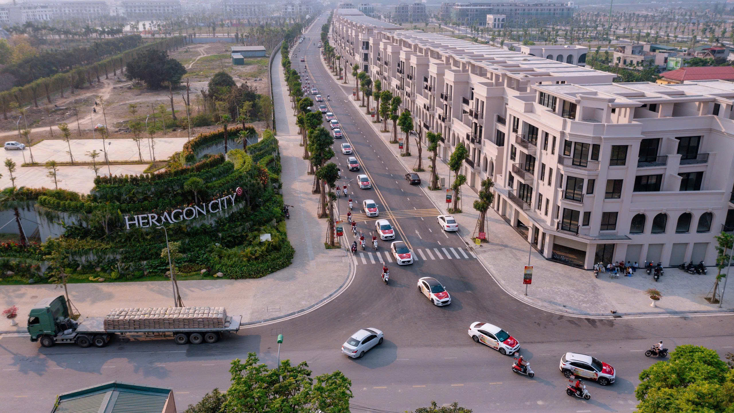 Cho thuê Shop Thanh Hóa tại Đại lộ Phú Quý – Heragon City, diện tích 100–108m², đường 29m, vỉa hè 7m, miễn phí thuê 24 tháng.